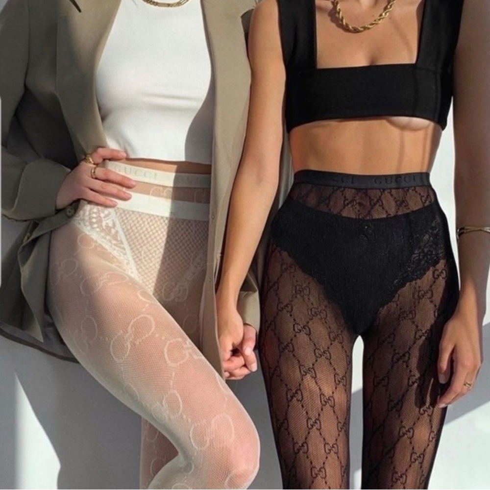 Nylon Diamond Fishnet Prints Nylon Women’s Pantyhose Stretchy Black - Picture 5 of 16